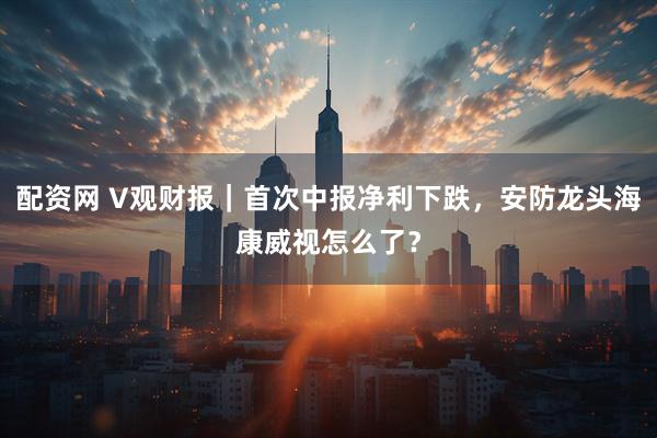 配资网 V观财报｜首次中报净利下跌，安防龙头海康威视怎么了？