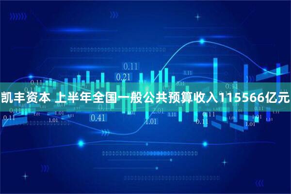 凯丰资本 上半年全国一般公共预算收入115566亿元