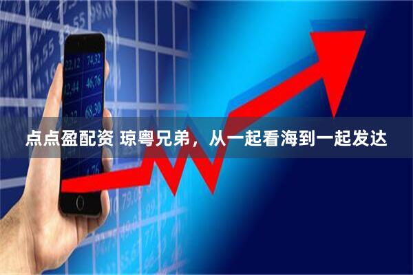 点点盈配资 琼粤兄弟，从一起看海到一起发达
